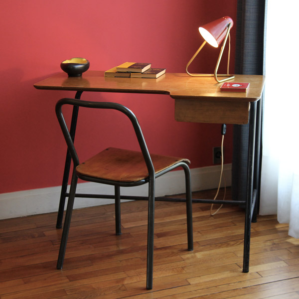 Jacques Hitier Antony desk | Bureau Antony de Jacques Hitier | Desk 1950s | Appartement témoin Auguste Perret | Le Havre | 2013